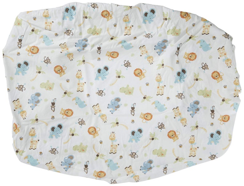 Trend Lab Jungle Friends Deluxe Flannel Changing Pad Cover - Image 2